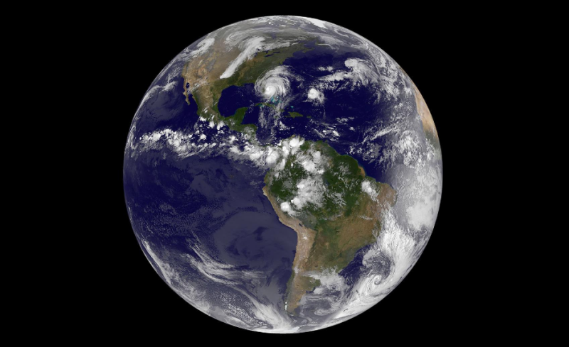 This stunning, full-color image of the western hemisphere during Hurricane Matthew’s recent Caribbean rampage was captured with NASA’s GOES-East satellite. The newly-launched GOES-R satellite offers much higher-resolution imaging capabilities. Image: NASA/NOAA GOES Project